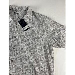 VVA XXL Mens Button Down Short Sleeve Four Way Stretch UPF 30 Anti Odor